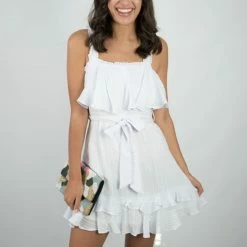 Twentyten White Ruffle Dress New Arrivals 10 Twentyten White Ruffle Dress New Arrivals