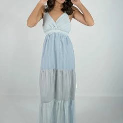 Peach Love Blue Color Block Maxi Dress New Arrivals 12 Peach Love Blue Color Block Maxi Dress New Arrivals