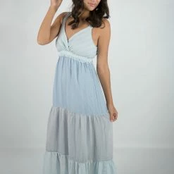 Peach Love Blue Color Block Maxi Dress New Arrivals 13 Peach Love Blue Color Block Maxi Dress New Arrivals