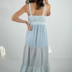 Peach Love Blue Color Block Maxi Dress New Arrivals 15 Peach Love Blue Color Block Maxi Dress New Arrivals