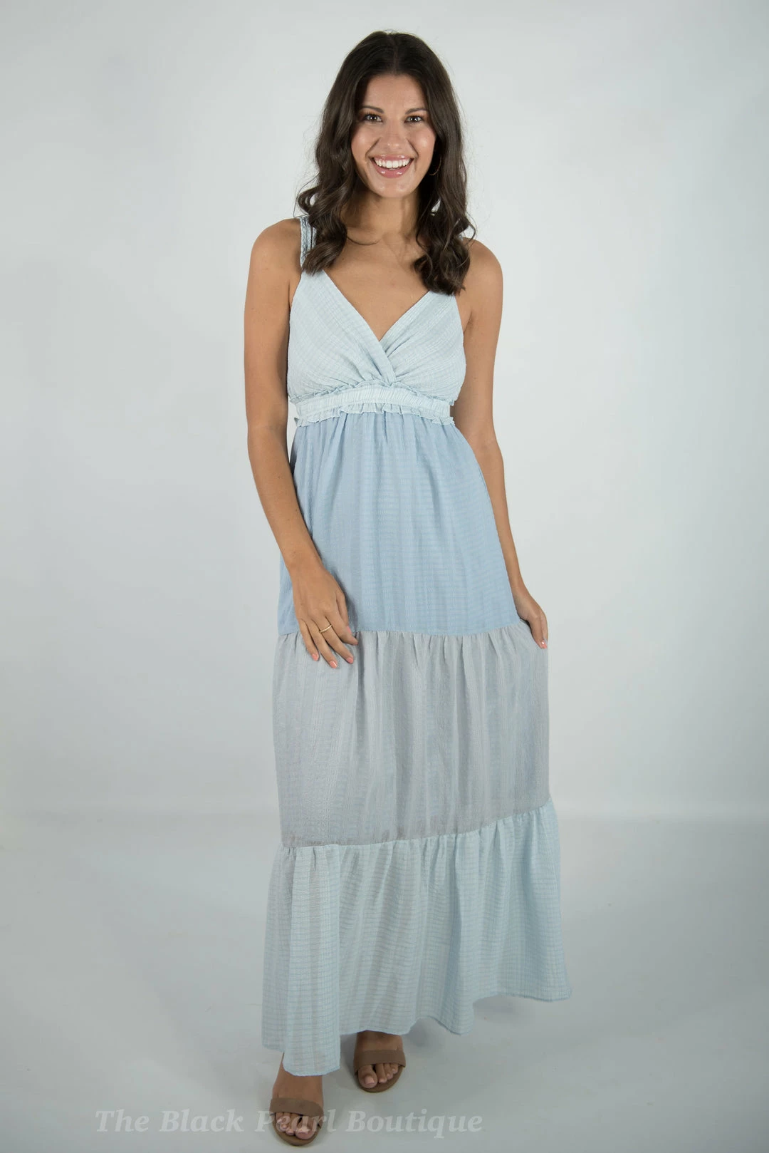 Peach Love Blue Color Block Maxi Dress New Arrivals 7 Peach Love Blue Color Block Maxi Dress New Arrivals