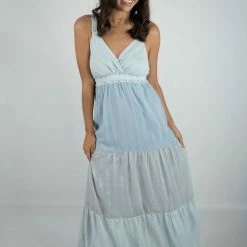 Peach Love Blue Color Block Maxi Dress New Arrivals 17 Peach Love Blue Color Block Maxi Dress New Arrivals