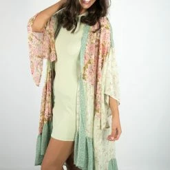 Gigio High Low Mixed Print Kimono 8 Gigio High Low Mixed Print Kimono