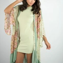 Gigio High Low Mixed Print Kimono 9 Gigio High Low Mixed Print Kimono