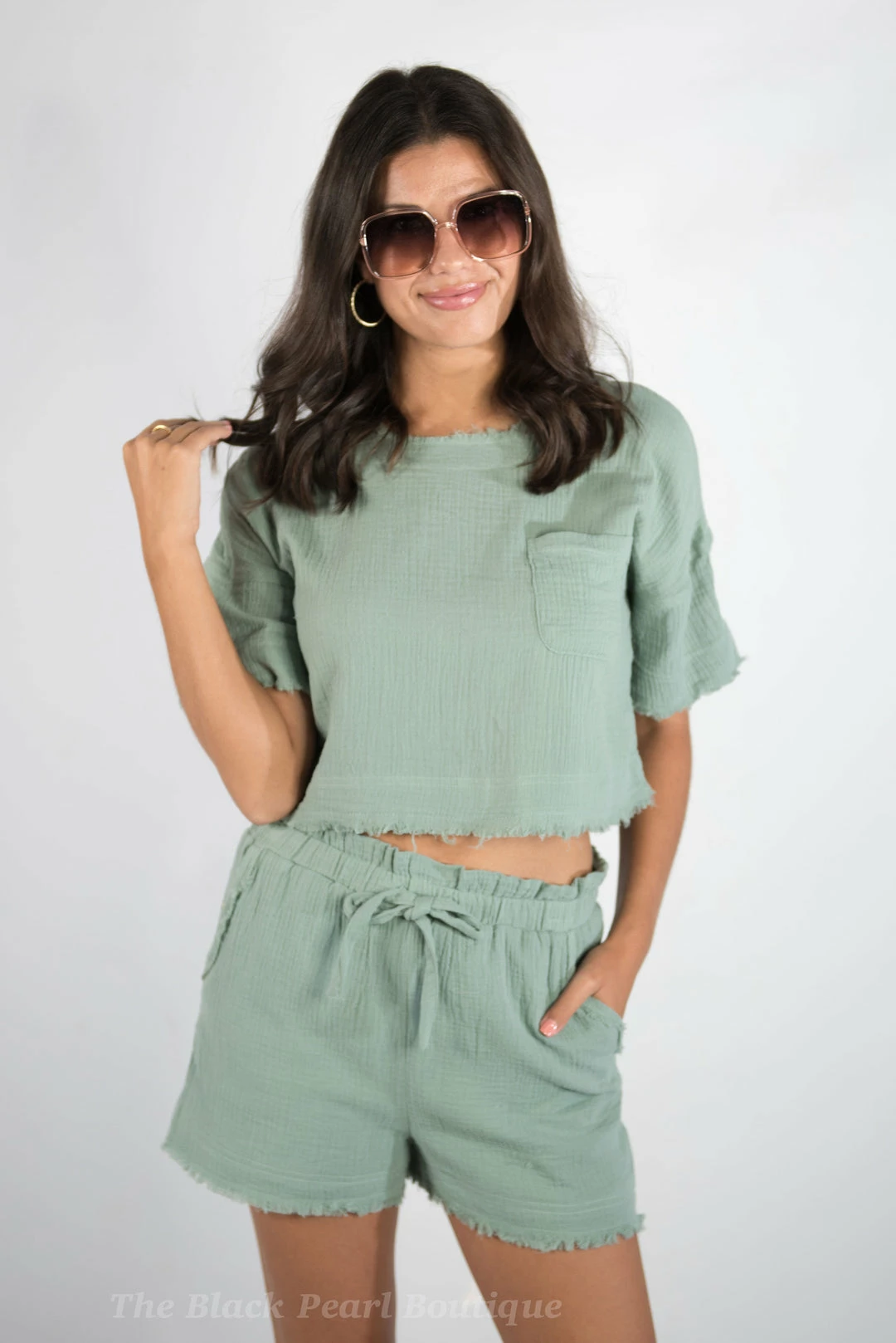 Very J New Arrivals Sage Comfy 2 Piece Set 1 Very J New Arrivals Sage Comfy 2 Piece Set