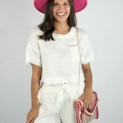 Very J New Arrivals White Comfy 2 Piece Set