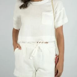 Very J New Arrivals White Comfy 2 Piece Set