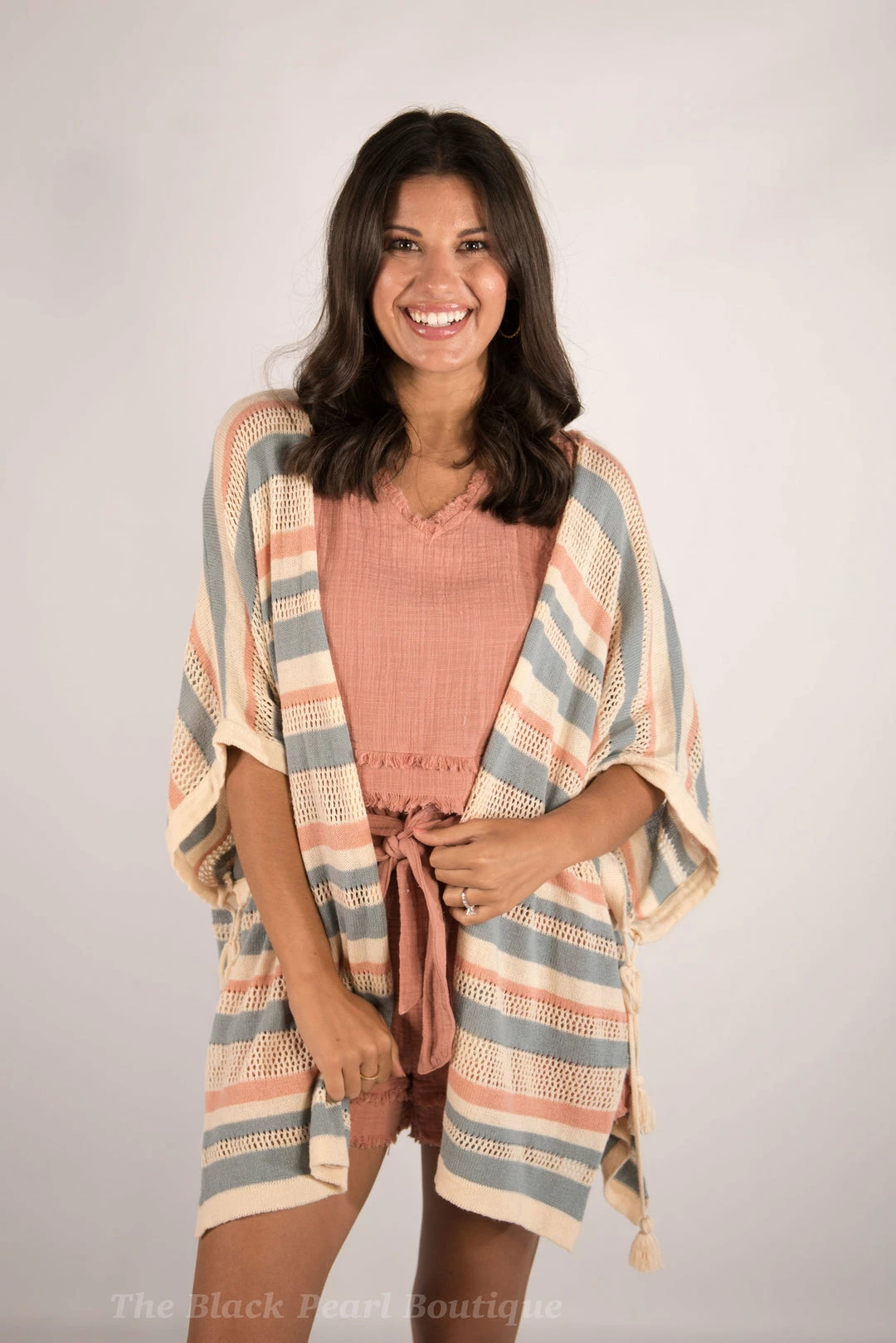 Gigio Stripe Knit Cardigan 1 Gigio Stripe Knit Cardigan