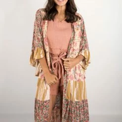 Gigio Rose Floral Kimono