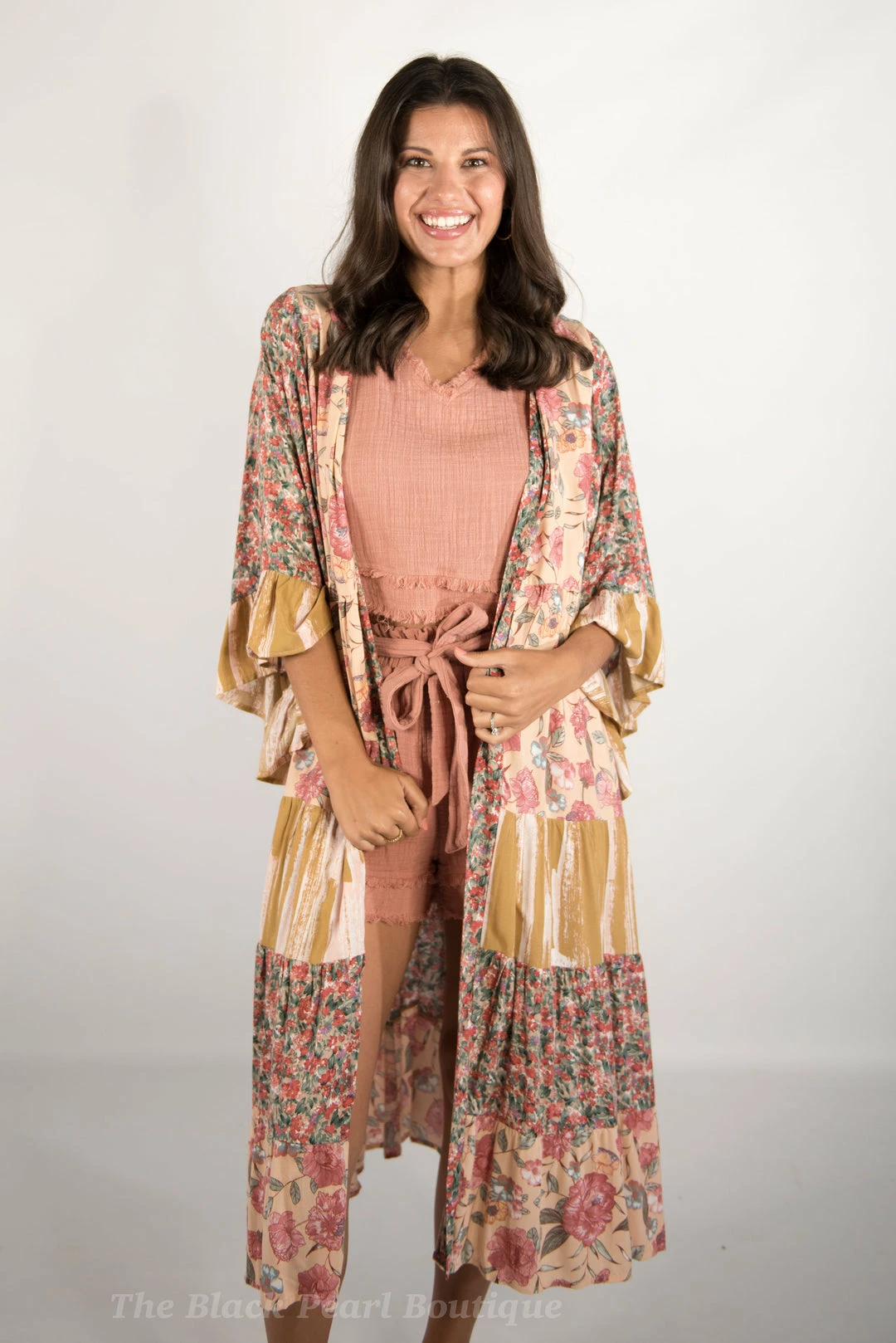 Gigio Rose Floral Kimono 2 Gigio Rose Floral Kimono