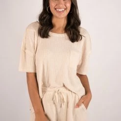 Very J New Arrivals Beige 2 Piece Set