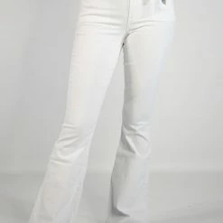 YMI White Flare Pants