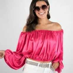 Hyfve New Arrivals Fuchsia Off Shoulder Top 10 Hyfve New Arrivals Fuchsia Off Shoulder Top