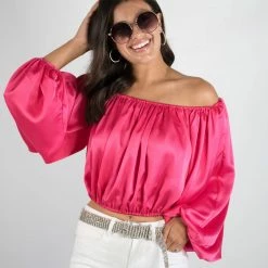 Hyfve New Arrivals Fuchsia Off Shoulder Top 12 Hyfve New Arrivals Fuchsia Off Shoulder Top