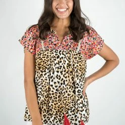 Andree By Unit Leopard Embroidered Babydoll Top New Arrivals 11 Andree By Unit Leopard Embroidered Babydoll Top New Arrivals