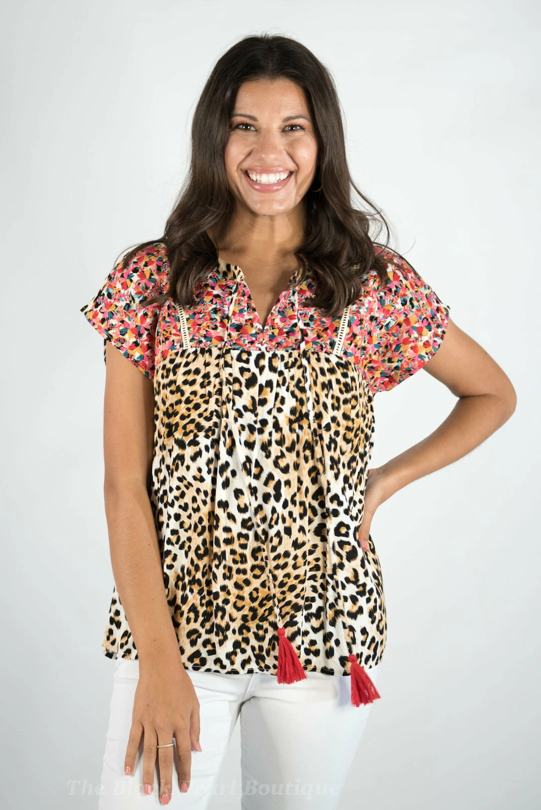 Andree By Unit Leopard Embroidered Babydoll Top New Arrivals 4 Andree By Unit Leopard Embroidered Babydoll Top New Arrivals