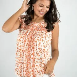 Andree By Unit New Arrivals Embroidered Babydoll Top