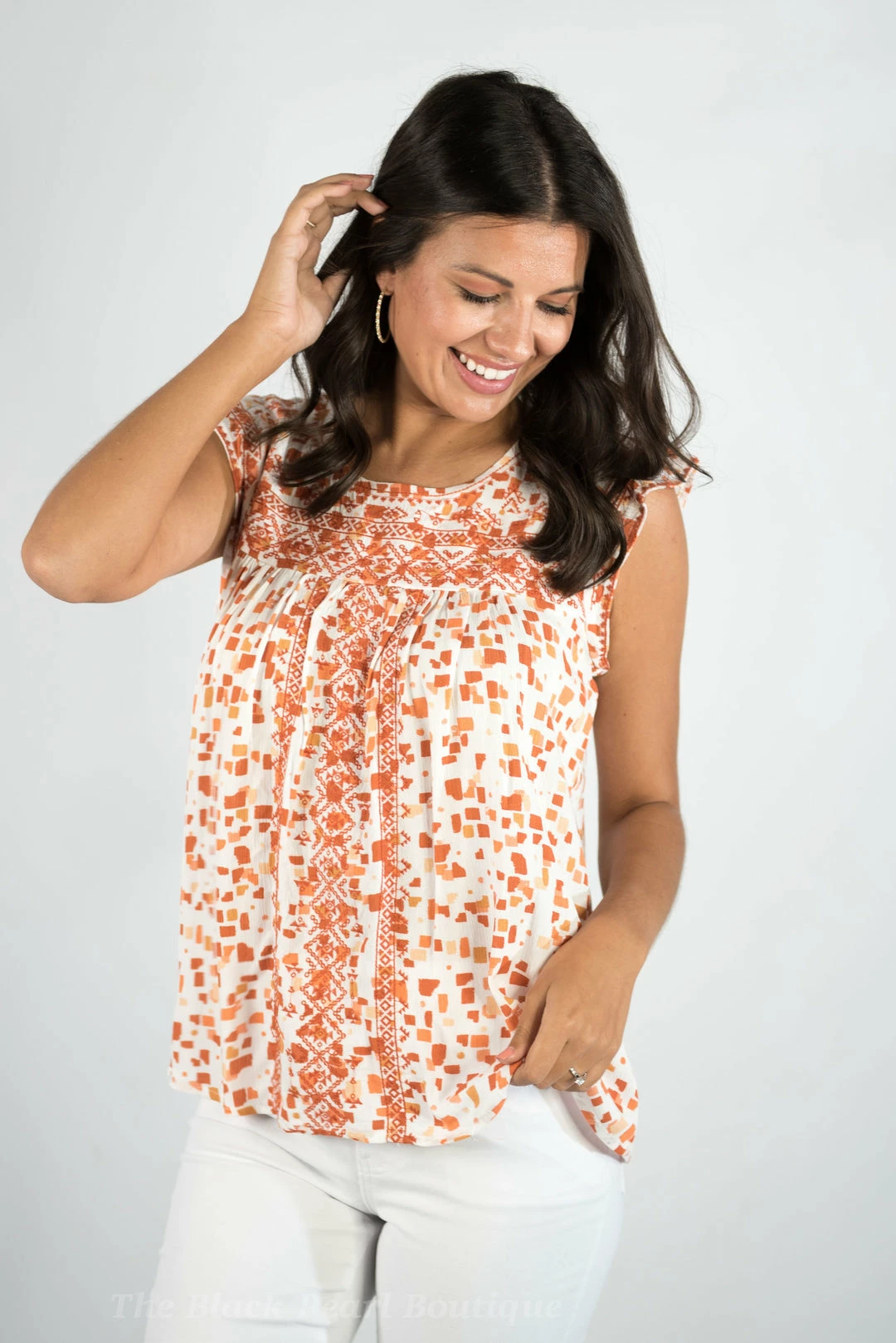 Andree By Unit New Arrivals Embroidered Babydoll Top 2 Andree By Unit New Arrivals Embroidered Babydoll Top