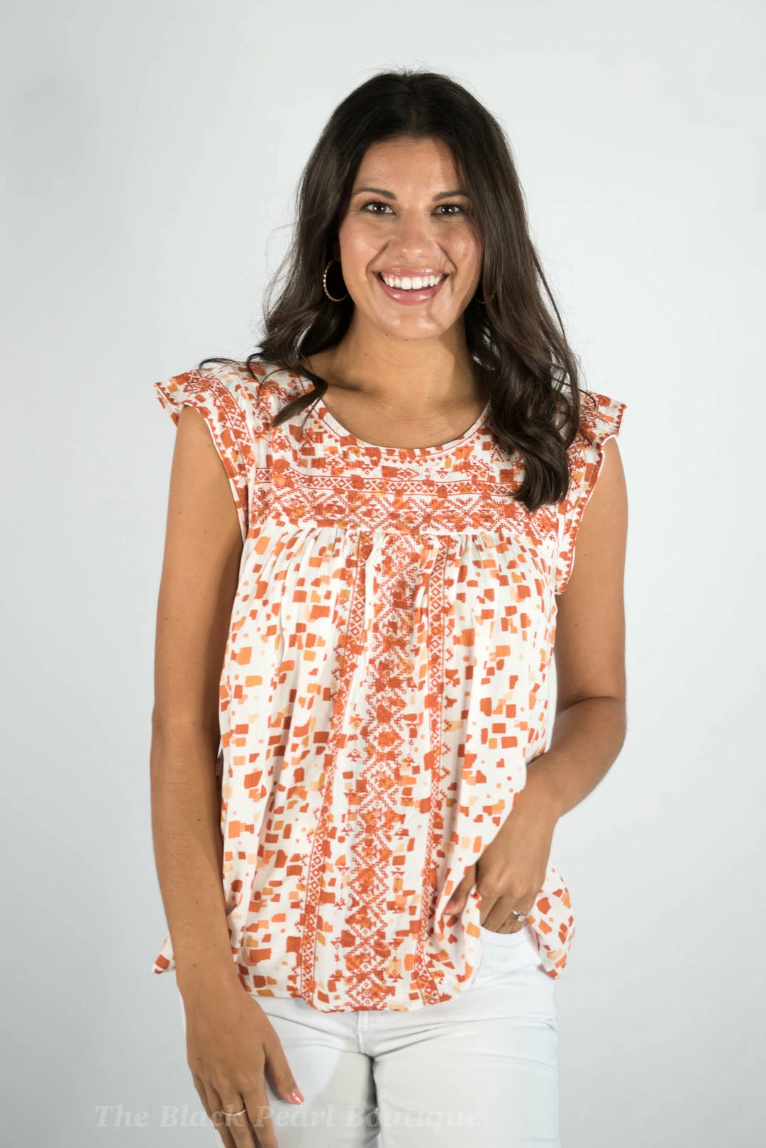 Andree By Unit New Arrivals Embroidered Babydoll Top 1 Andree By Unit New Arrivals Embroidered Babydoll Top