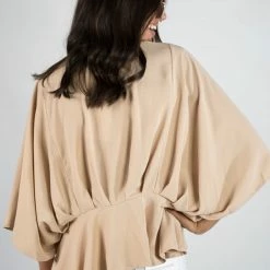 Andree By Unit New Arrivals Taupe V Neck Top 12 Andree By Unit New Arrivals Taupe V Neck Top