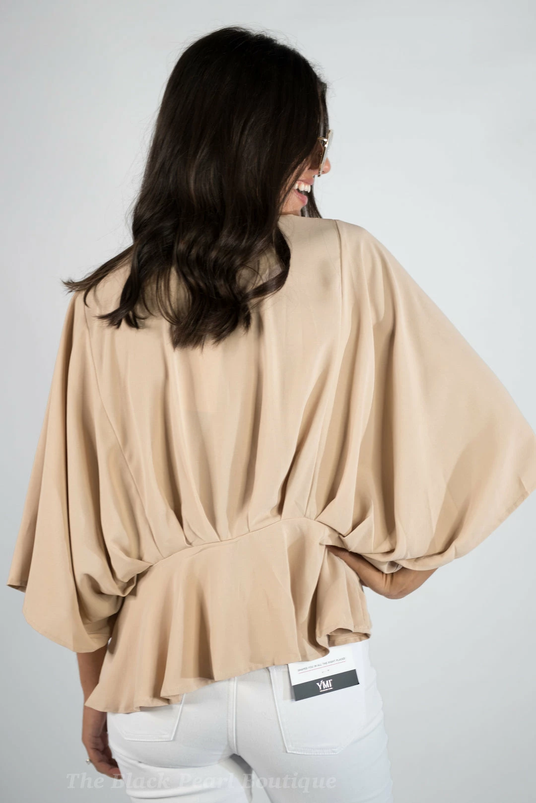 Andree By Unit New Arrivals Taupe V Neck Top 3 Andree By Unit New Arrivals Taupe V Neck Top