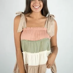 Baevely Color Block Top