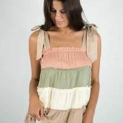 Baevely Color Block Top