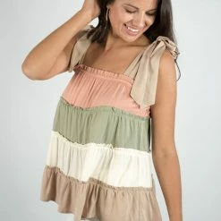 Baevely Color Block Top