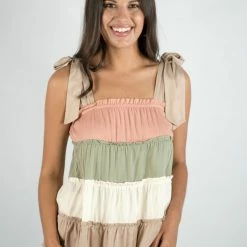 Baevely Color Block Top