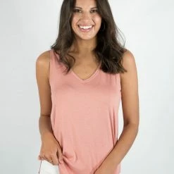 Hyfve New Arrivals Rose V Neck Tank