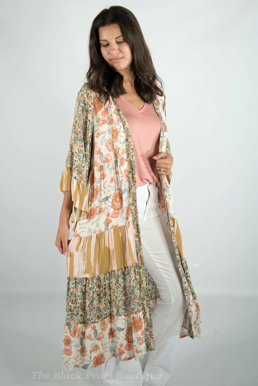 Gigio Floral Print Kimono 3 Gigio Floral Print Kimono