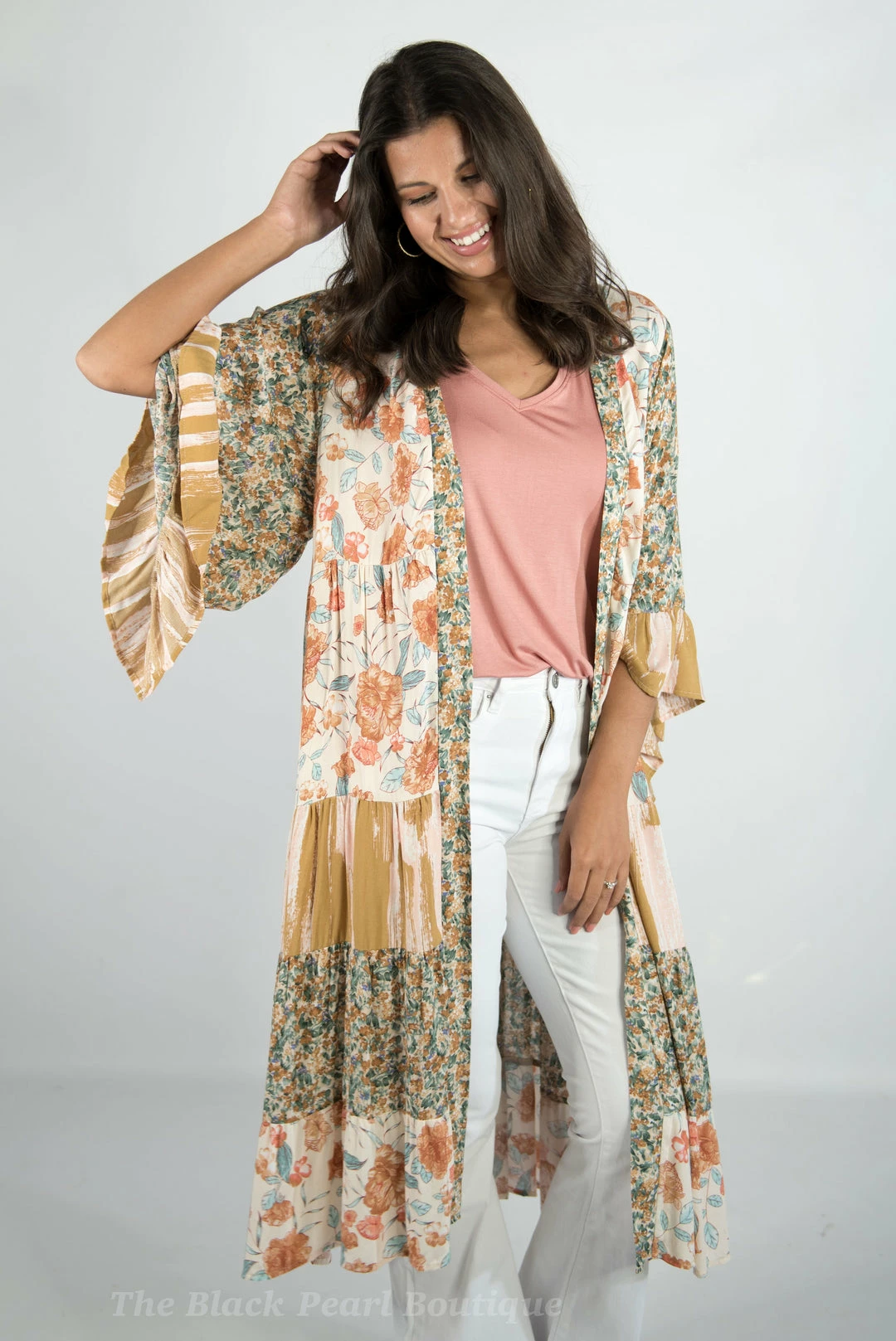 Gigio Floral Print Kimono 1 Gigio Floral Print Kimono