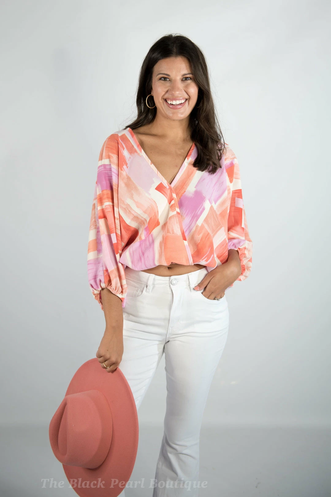 Entro New Arrivals Printed V Neck Top 3 Entro New Arrivals Printed V Neck Top