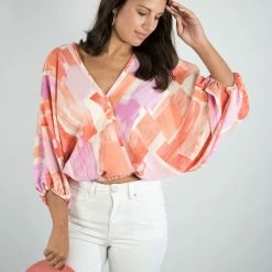 Entro New Arrivals Printed V Neck Top 11 Entro New Arrivals Printed V Neck Top