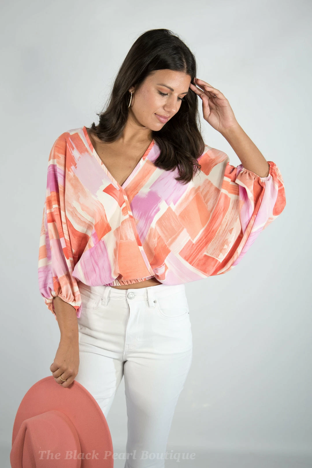 Entro New Arrivals Printed V Neck Top 5 Entro New Arrivals Printed V Neck Top