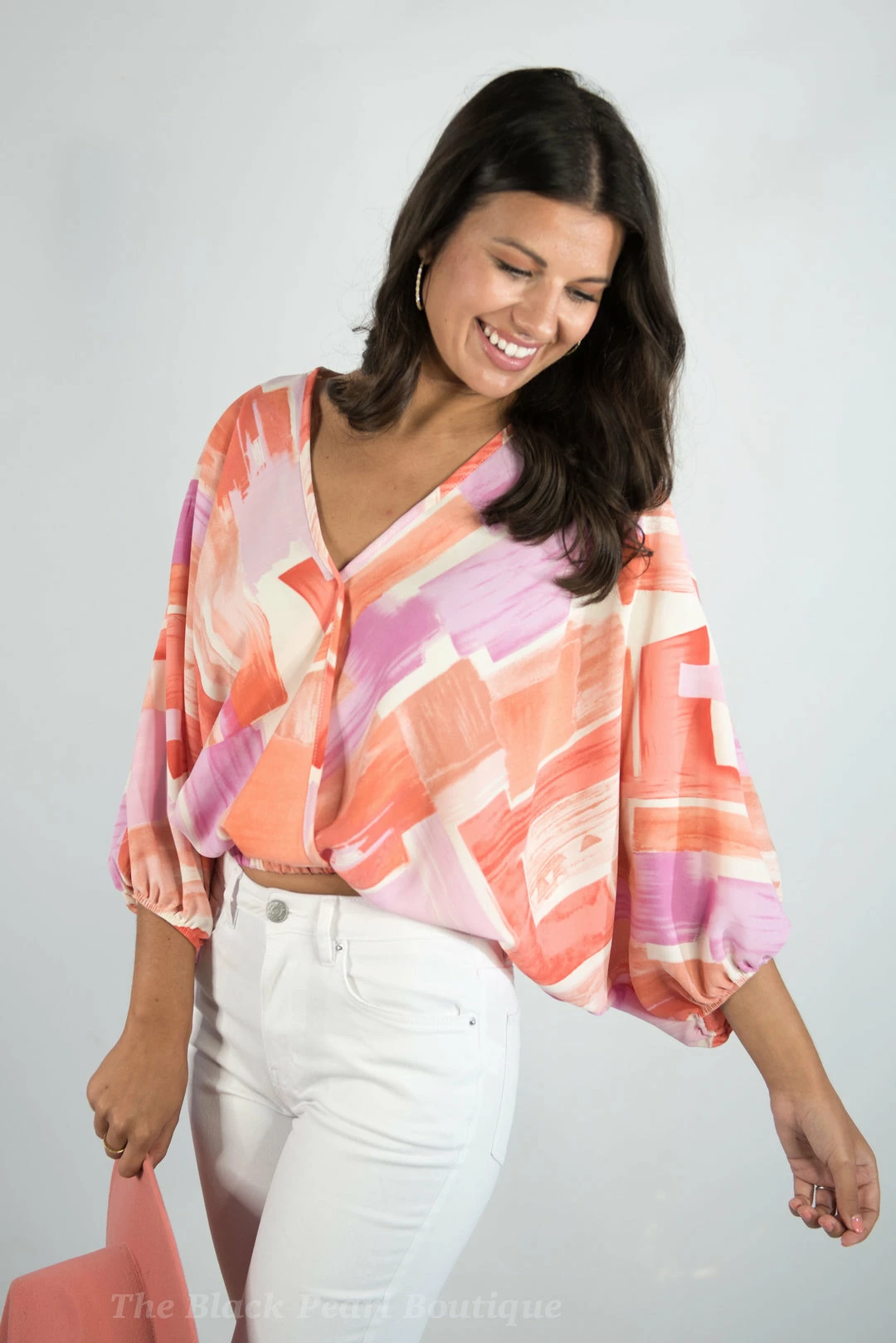 Entro New Arrivals Printed V Neck Top 6 Entro New Arrivals Printed V Neck Top