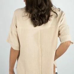 Very J Natural Frayed Pocket Top New Arrivals