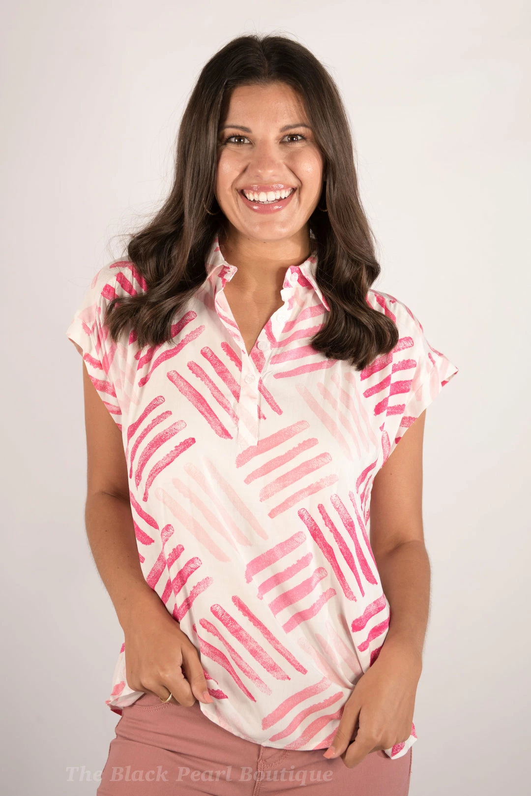 Andree By Unit New Arrivals Button Up Printed Top 1 Andree By Unit New Arrivals Button Up Printed Top