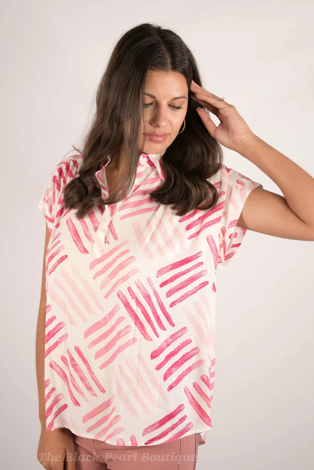 Andree By Unit New Arrivals Button Up Printed Top 8 Andree By Unit New Arrivals Button Up Printed Top