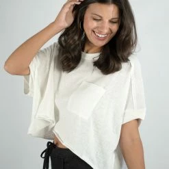 Very J White Crop Top New Arrivals