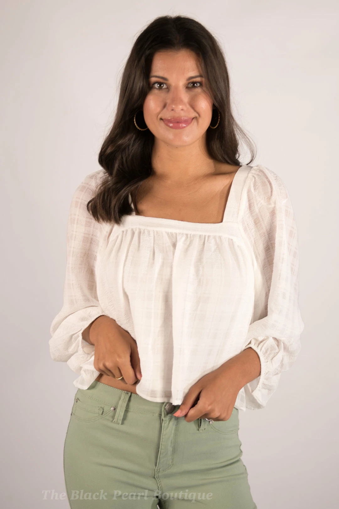 Blu Pepper White Square Neck Top New Arrivals 2 Blu Pepper White Square Neck Top New Arrivals