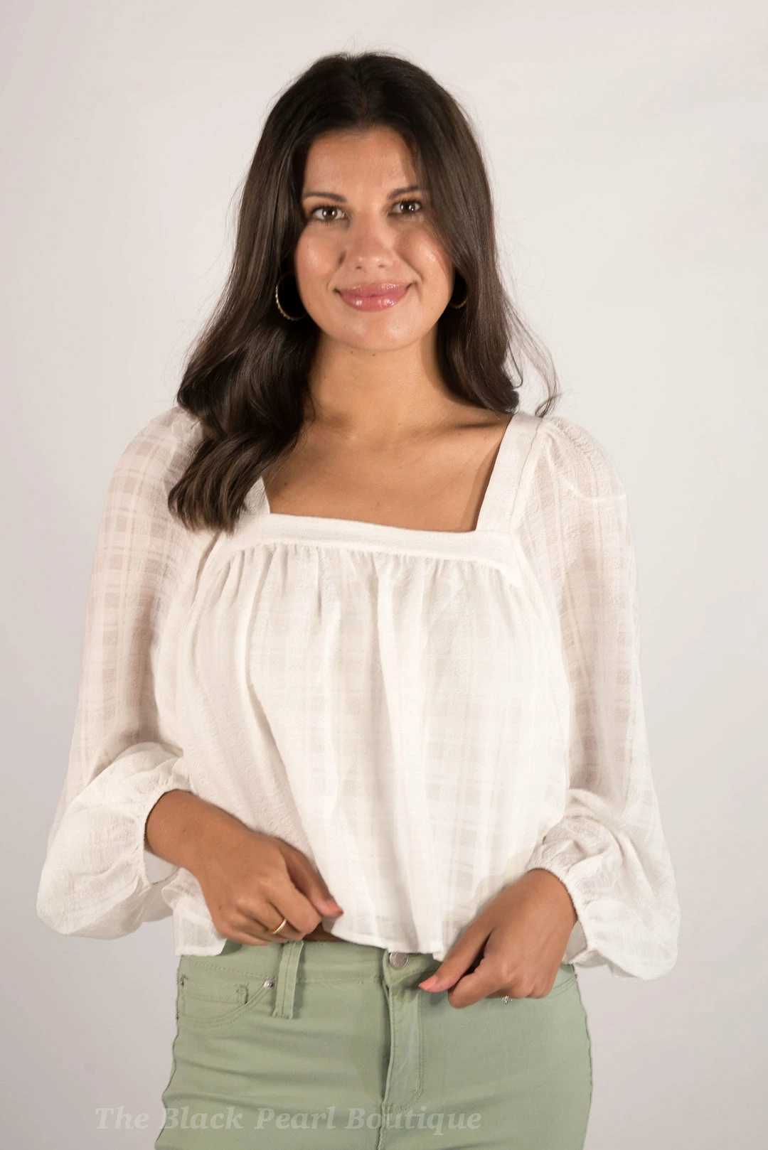 Blu Pepper White Square Neck Top New Arrivals 4 Blu Pepper White Square Neck Top New Arrivals