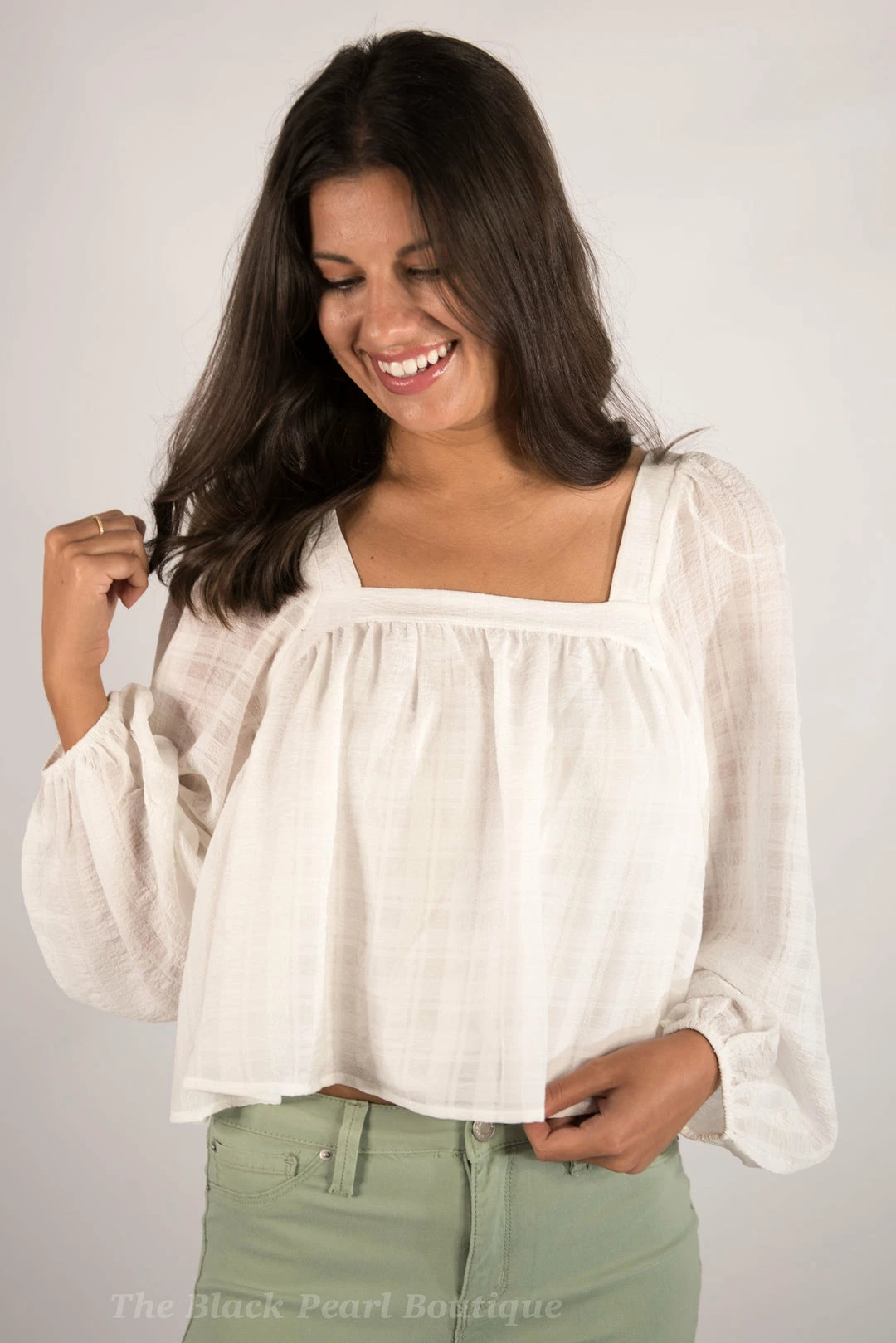 Blu Pepper White Square Neck Top New Arrivals 6 Blu Pepper White Square Neck Top New Arrivals