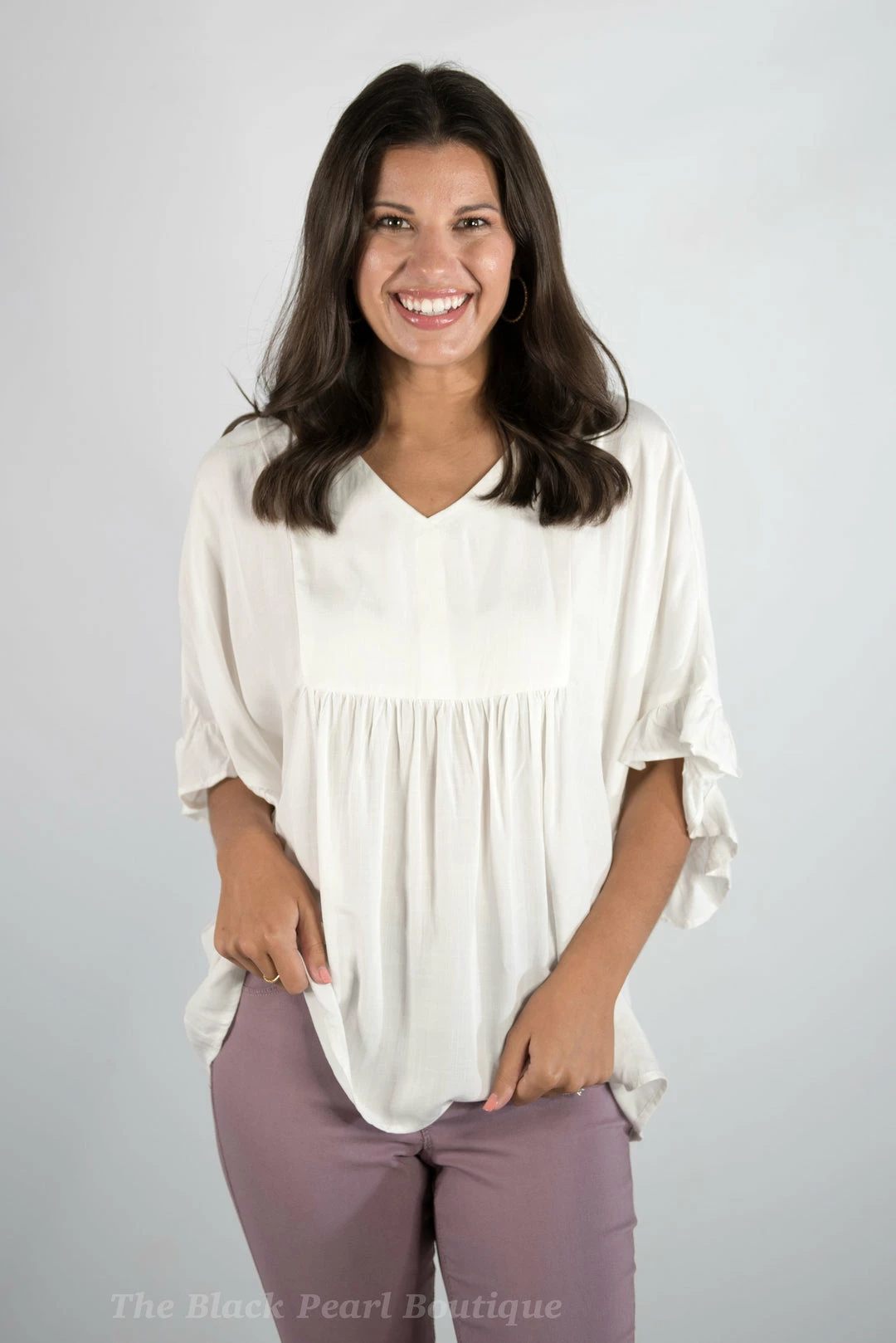 Andree By Unit Ivory Ruffle Sleeve Top New Arrivals 5 Andree By Unit Ivory Ruffle Sleeve Top New Arrivals