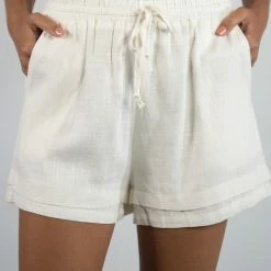 Very J New Arrivals White Comfy Shorts