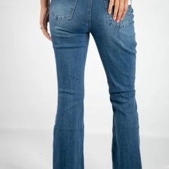 YMI High Rise Denim Flare Jogger Pants 9 YMI High Rise Denim Flare Jogger Pants