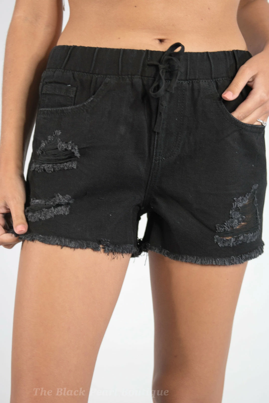 YMI Black Jogger Shorts New Arrivals 1 YMI Black Jogger Shorts New Arrivals