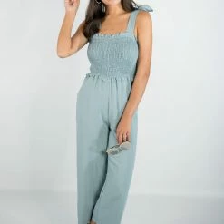 Blu Pepper Dusty Blue Jumpsuit New Arrivals