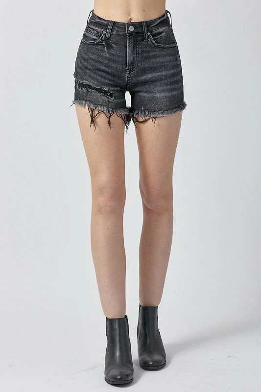 Risen Black High Rise Shorts New Arrivals 2 Risen Black High Rise Shorts New Arrivals