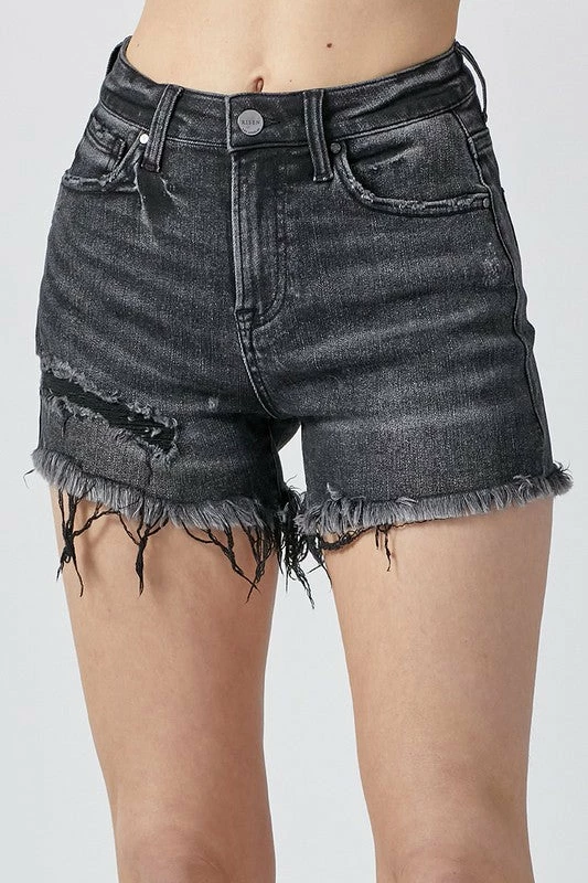 Risen Black High Rise Shorts New Arrivals 1 Risen Black High Rise Shorts New Arrivals